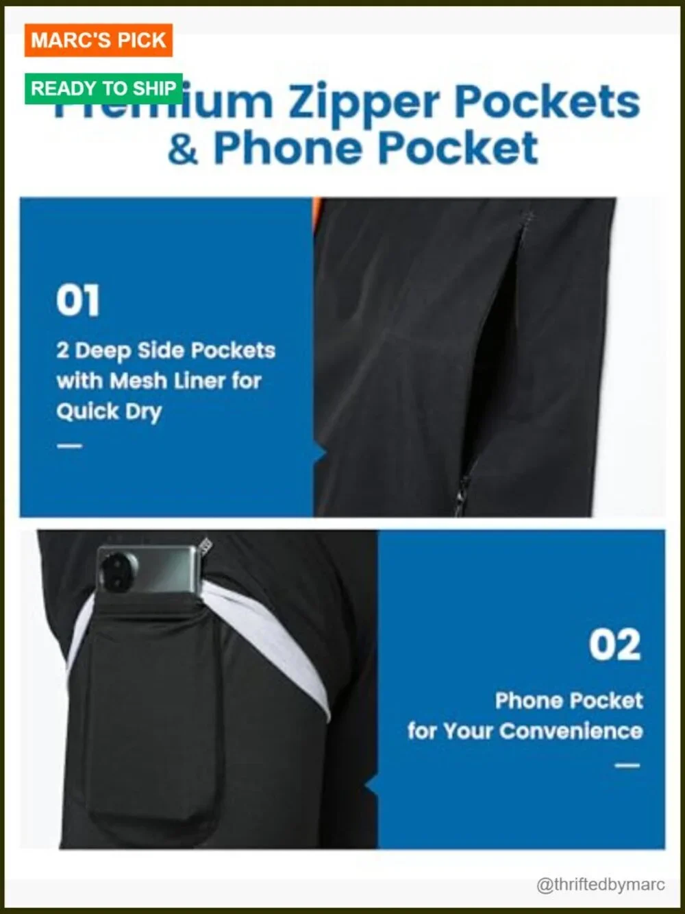 2 in 1 Men's Swim Trunks Board Shorts 7 Inch Quick Dry with Compression Liner